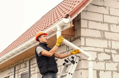 Pose et remplacement de gouttières à Vieux